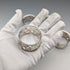 Set of 4 early 20th century British antique silver plate napkin rings